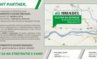 HRIADEĽ – deň otvorených dverí