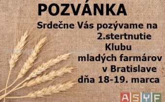 Druhé stretnutie Klubu mladých farmárov