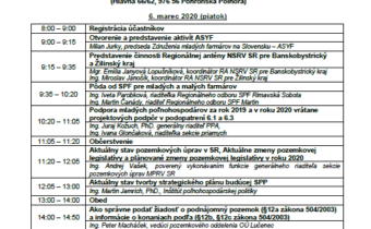 Klub mladých farmárov v Pohronskej Polhore dňa 6.-7. marca 2020