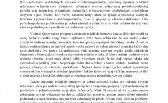 Výstup z Klubov mladých farmárov 2022
